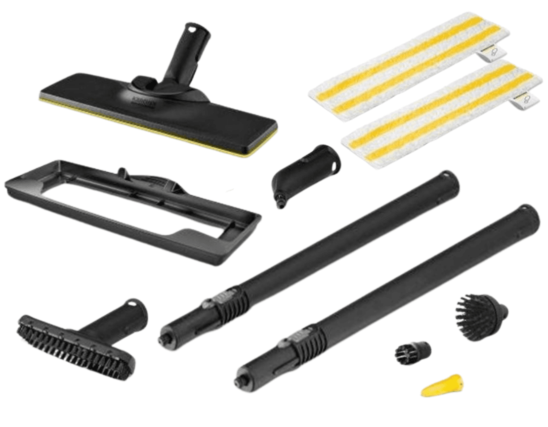 Kärcher SC 4 EasyFix Plus steam cleaner with floor nozzle and accessories, rented from a Tooly smart locker at Iso Omena, Espoo – 3